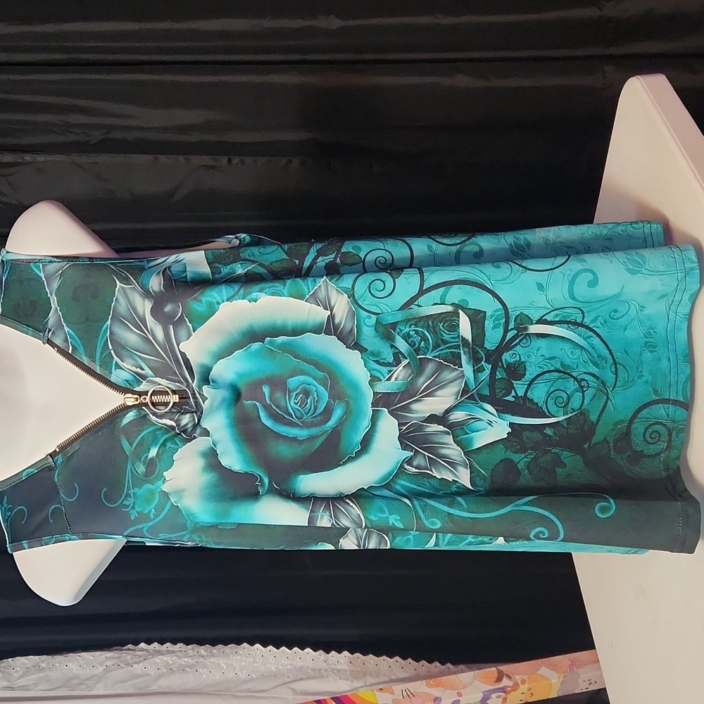 Light Gray Top with Black Stitching